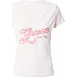 Tričko Guess pink / růžová