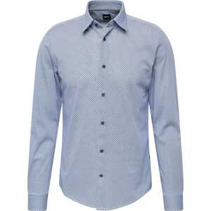 Košile 'Roan' BOSS Black námořnická modř / světlemodrá