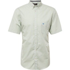 Košile FYNCH-HATTON modrá / khaki / jablko / bílá
