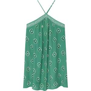 Letní šaty Pull&Bear zelená / bílá