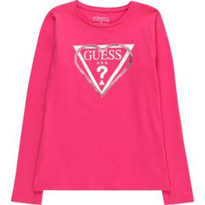 Tričko Guess růžově zlatá / pink / bílá