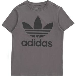Tričko 'Trefoil' adidas Originals tmavě šedá / černá