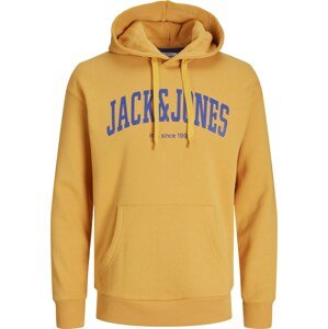 Mikina 'Josh' jack & jones modrá / zlatě žlutá