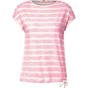 Tričko cecil pink / bílá