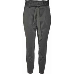 Kalhoty se sklady v pase 'LUCCA' Vero Moda tmavě šedá