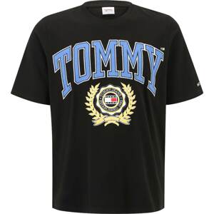 Tričko Tommy Jeans Plus modrá / žlutá / černá / bílá
