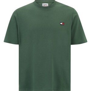 Tričko Tommy Jeans Plus tmavě zelená