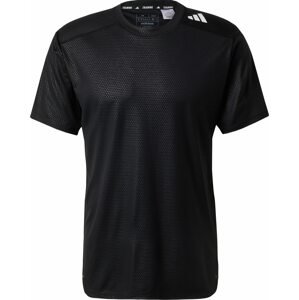 Funkční tričko 'D4T Strength Workout' adidas performance černá / bílá