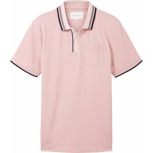 Tričko Tom Tailor světle růžová / černá / bílá