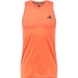 Funkční tričko adidas performance oranžový melír / černá