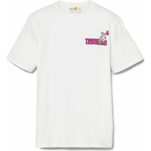 Tričko Timberland pink / černá / bílá
