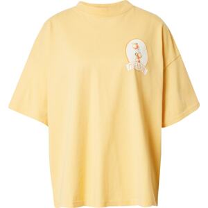 Oversized tričko 'Brend' Pegador tmavě žlutá / tmavě zelená / oranžová / přírodní bílá