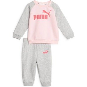 Joggingová souprava Puma šedý melír / pink / růžová