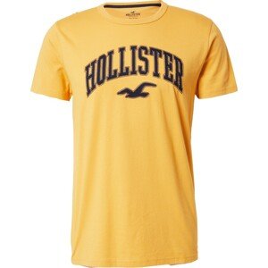 Tričko Hollister žlutá / černá