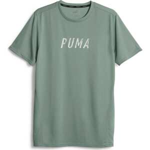 Funkční tričko Puma pastelově zelená / bílá