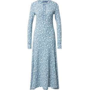 Šaty Polo Ralph Lauren kouřově modrá / světlemodrá / bílá