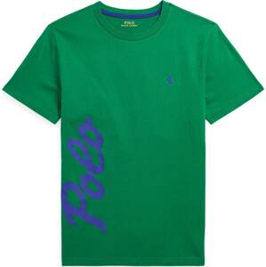 Tričko Polo Ralph Lauren královská modrá / trávově zelená