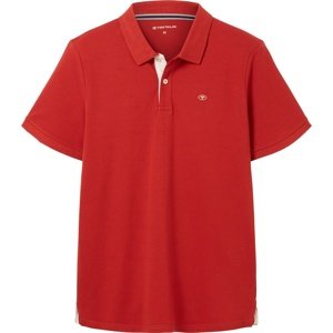 Tričko Tom Tailor červená / bílá