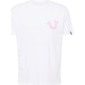 Tričko True Religion pink / bílá