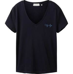 Tričko Tom Tailor Denim námořnická modř / nebeská modř