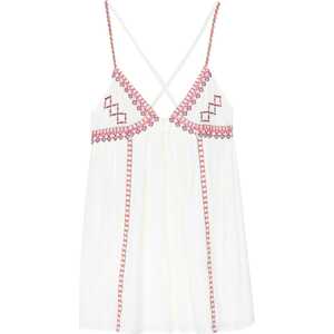 Letní šaty Pull&Bear oranžová / pink / bordó / bílá