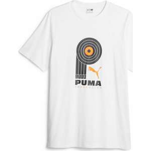 Tričko Puma oranžová / černá / bílá