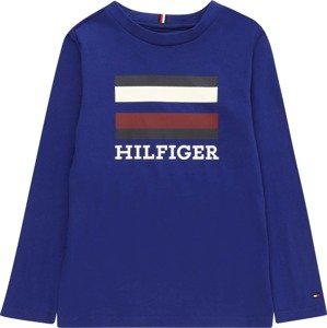 Tričko Tommy Hilfiger modrá / bordó / černá / bílá