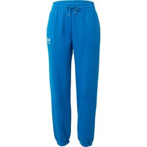 Sportovní kalhoty Under Armour modrá / bílá