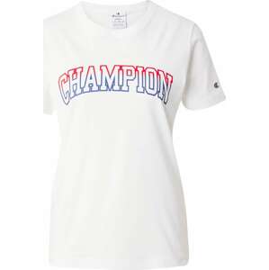 Tričko Champion Authentic Athletic Apparel modrá / svítivě červená / bílá