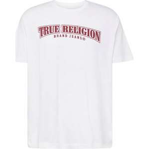 Tričko True Religion krvavě červená / bílá