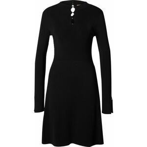 Úpletové šaty 'Fuglia' BOSS Black černá