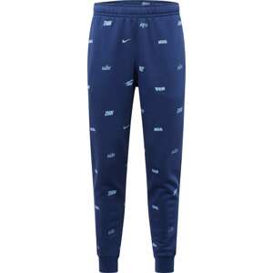 Kalhoty Nike Sportswear námořnická modř / světlemodrá