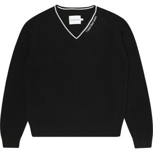 Svetr 'CEREMONY' Calvin Klein Jeans černá / bílá