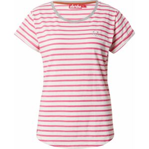 Tričko 'Robbenschnute' Derbe šedý melír / pink / bílý melír