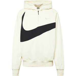 Mikina Nike Sportswear černá / barva bílé vlny
