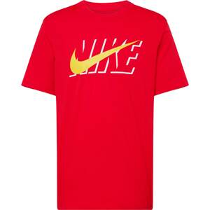 Tričko Nike Sportswear žlutá / červená / bílá