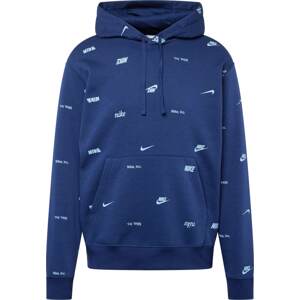 Mikina Nike Sportswear námořnická modř / světlemodrá