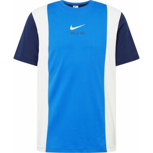 Tričko Nike Sportswear modrá / tmavě modrá / bílá