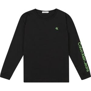 Tričko Calvin Klein Jeans petrolejová / světle zelená / černá / bílá