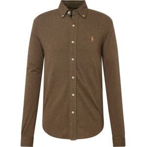 Košile Polo Ralph Lauren světle hnědá / khaki