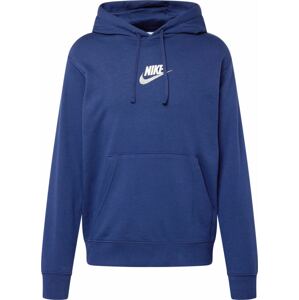 Mikina Nike Sportswear marine modrá / světle šedá / bílá