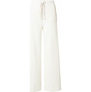 Kalhoty Calvin Klein Jeans světle šedá / bílá