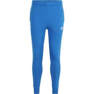 Kalhoty Nike Sportswear nebeská modř / bílá