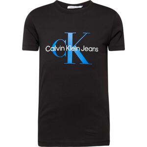 Tričko Calvin Klein Jeans modrá / černá / bílá
