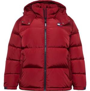 Zimní bunda 'ALASKA' Tommy Jeans Curve noční modrá / červená / bílá