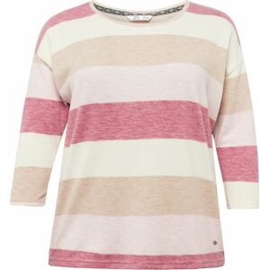 Tričko 'Mia' Z-One krémová / béžový melír / růžová / růžový melír