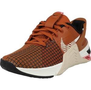 Sportovní boty 'Metcon 8 FlyEase' Nike rezavě hnědá / růžová / černá