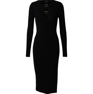 Úpletové šaty 'LEONE' pinko černá