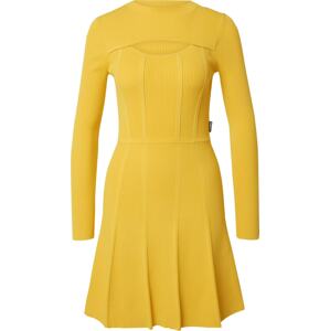 Úpletové šaty 'Sorsety' HUGO žlutá