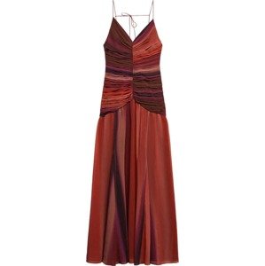 Společenské šaty 'fortune' Mango fialová / červená / bordó